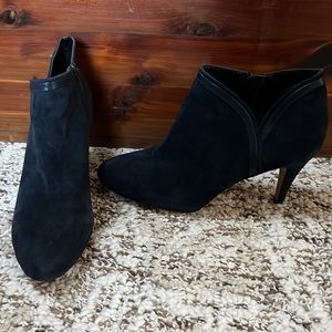 Navy Sole Society size 11 almond toe booties